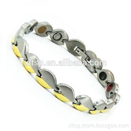 Charming design polish and matt silver stainless steel men bracelets